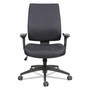 Alera Wrigley Series High Performance Mid-Back Synchro-Tilt Task Chair, Supports 275 lb, 17.91" to 21.88" Seat Height, Black (ALEHPS4201) View Product Image