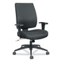 Alera Wrigley Series High Performance Mid-Back Synchro-Tilt Task Chair, Supports 275 lb, 17.91" to 21.88" Seat Height, Black (ALEHPS4201) View Product Image