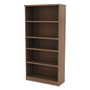 Alera Valencia Series Bookcase, Five-Shelf, 31.75w x 14d x 64.75h, Modern Walnut (ALEVA636632WA) View Product Image
