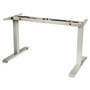 Alera AdaptivErgo Sit-Stand Two-Stage Electric Height-Adjustable Table Base, 48.06" x 24.35" x 27.5" to 47.2", Gray