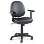 Alera Interval Series Swivel/Tilt Task Chair, Bonded Leather Seat/Back, Up to 275 lb, 18.11" to 23.22" Seat Height, Black (ALEIN4819) View Product Image