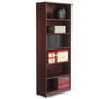 Alera Valencia Series Bookcase, Six-Shelf, 31.75w x 14d x 80.25h, Mahogany