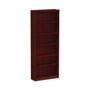 Alera Valencia Series Bookcase, Six-Shelf, 31.75w x 14d x 80.25h, Mahogany
