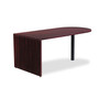 Alera Valencia Series D-Top Desk, 71" x 35.5" x 29.63", Mahogany (ALEVA277236MY) View Product Image