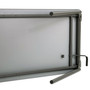Iceberg Maxx Legroom Wood Folding Table, Rectangular, 60" x 18" x 29.5", Gray/Charcoal