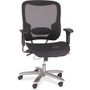 Safco Big & Tall All-Mesh Task Chair - High Back - Black - Armrest
