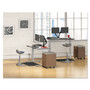 Alera Valencia Series Mobile Pedestal, Left/Right, 2-Drawers: Box/File, Legal/Letter, Modern Walnut, 15.88" x 19.13" x 22.88" (ALEVABFWA) View Product Image