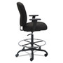 Alera Mota Series Big and Tall Stool, Supports Up to 450 lb, 28.74" to 32.67" Seat Height, Black (ALEMT4610) View Product Image