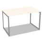 Alera Open Office Desk Series Adjustable O-Leg Desk Base, 47.25 to 70.78w x 29.5d x 28.5h, Silver (ALELSTB30GR) View Product Image