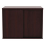 Alera Open Office Low Storage Cab Cred, 29.5w x 19.13d x 22.78h, Mahogany (ALELS593020MY) View Product Image