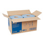Tork Industrial Paper Wiper, 4-Ply, 11 x 15.75, Unscented, Blue, 375 Wipes/Roll, 2 Rolls/Carton