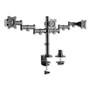 Alera AdaptivErgo Pole-Mount Triple Arm for 27" Monitors, 360 deg Rotation, +45/-45 deg Tilt, 45 deg Pan, Black, Supports 17.6 lb (ALEAEMA3B) View Product Image
