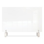 Ghent Clear Partition Extender with Attached Clamp, 42 x 3.88 x 24, Thermoplastic Sheeting