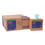 Tork Low-Lint Cleaning Cloth, 1-Ply, 9 x 16.5, Unscented, Turquoise, 100/Box, 8 Boxes/Carton