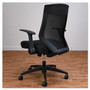 Alera EB-K Series Synchro Mid-Back Flip-Arm Mesh Chair, Supports Up to 275 lb, 18.5 to 22.04" Seat Height, Black (ALEEBK4217) View Product Image