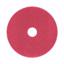 Boardwalk Buffing Floor Pads, 18" Diameter, Red, 5/Carton