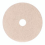 Boardwalk Natural Hog Hair Burnishing Floor Pads, 17" Diameter, Tan, 5/Carton