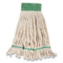 Coastwide Professional Looped-End Wet Mop Head, Cotton, Medium, 5" Headband, White View Product Image