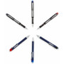uniball Jetstream Hybrid Gel Pen, Retractable, Bold 1 mm, Blue Ink, Black/Silver/Blue Barrel