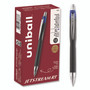 uniball Jetstream Hybrid Gel Pen, Retractable, Bold 1 mm, Blue Ink, Black/Silver/Blue Barrel