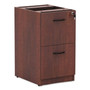 Alera Valencia Series Full Pedestal File, Left/Right, 2 Legal/Letter-Size File Drawers, Medium Cherry, 15.63" x 20.5" x 28.5"
