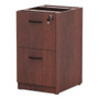 Alera Valencia Series Full Pedestal File, Left/Right, 2 Legal/Letter-Size File Drawers, Medium Cherry, 15.63" x 20.5" x 28.5" (ALEVA542822MC) View Product Image