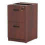 Alera Valencia Series Full Pedestal File, Left/Right, 2 Legal/Letter-Size File Drawers, Medium Cherry, 15.63" x 20.5" x 28.5"