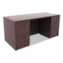 Alera Valencia Series Full Pedestal File, Left/Right, 2 Legal/Letter-Size File Drawers, Medium Cherry, 15.63" x 20.5" x 28.5" (ALEVA542822MC) View Product Image