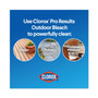 CloroxPro Results Concentrated Outdoor Bleach, 81 oz Bottle, 6/Carton