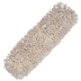 Boardwalk Mop Head, Dust, Cotton, 24 x 3, White