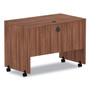 Alera Valencia Series Mobile Workstation Desk, 41.38" x 23.63" x 30", Modern Walnut