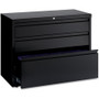 Lorell 36" Box/Box/File Lateral File Cabinet - 36" Width x 18.6" Depth x 28" Height - 3 x Drawer(s) for Box, File