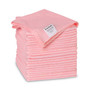 Boardwalk Microfiber Cleaning Cloths, 16 x 16, Pink, 24/Pack BWK16PINCLOTHV2