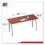 Linea Italia Trento Line Rectangular Desk, 59.13" x 23.63" x 29.5", Cherry (LITTR742CH) View Product Image