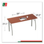 Linea Italia Trento Line Rectangular Desk, 59.13" x 23.63" x 29.5", Cherry