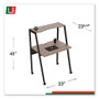 Linea Italia Kompass Flexible Home/Office Desk, 33" x 23.75" x 48", Natural Walnut (LITSH764NW) View Product Image