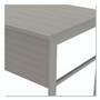 Linea Italia Urban Series Desk Workstation, 59" x 23.75" x 29.5", Ash
