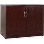 Lorell Essentials Series 2-Door Storage Cabinet - 36" Width x 22.5" Depth x 29.5" Height - 2 x Door(s) - Mahogany - Laminate