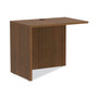 Alera Valencia Series Reversible Return/Bridge Shell, 35w x 23.63d x 29.5h, Modern Walnut (ALEVA353624WA) View Product Image