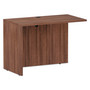 Alera Valencia Series Reversible Return/Bridge Shell, 42w x 23.63d x 29.5h, Modern Walnut (ALEVA354224WA) View Product Image