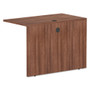 Alera Valencia Series Reversible Return/Bridge Shell, 42w x 23.63d x 29.5h, Modern Walnut (ALEVA354224WA) View Product Image