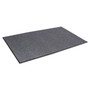 Crown Needle Rib Wipe and Scrape Mat, Polypropylene, 48 x 72, Gray