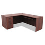 Alera Valencia Series Reversible Return/Bridge Shell, 47.25w x 23.63d x 29.5h, Cherry