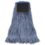 Boardwalk Mop Head, Loop-End, Cotton With Scrub Pad, Large, 12/Carton (BWK903BL) View Product Image