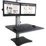 Victor DC350 Dual Monitor Sit-Stand Desk Converter - Up to 24" Screen Support - 25 lb Load Capacity - 20" Height x 28" Width x 23" Depth - Desktop, Tabletop - High Pressure Laminate (HPL)