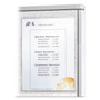 C-Line Cubicle Keepers Hook and Loop-Backed Display, 9.2 x 11.41, Velcro Mount, Clear, 2/Pack