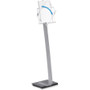 Durable Info Sign Duo Floor Stand, Letter-Size Inserts, 15 x 46.5, Clear