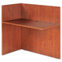 Alera Valencia Reversible Reception Return, 44.13w x 23.63d x 41.5h, Medium Cherry