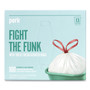 Perk Scented Drawstring Tall Kitchen Trash Bags, 13 gal, Fresh Scent, 28" x 24", White, 100/Box