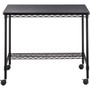 Safco Desk,Mobile,Steel Frame,Melamine Top,35-3/4"x24"x30-3/4",BK (SAF5203BL) View Product Image